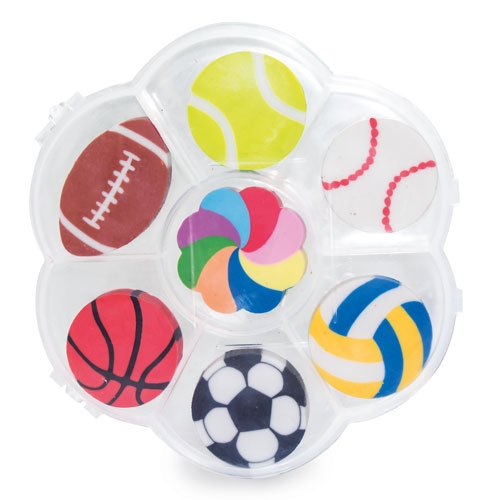 comprar Set de gomas "sport ball" | Infantil y juegos de mesa>Dibujar y pintar