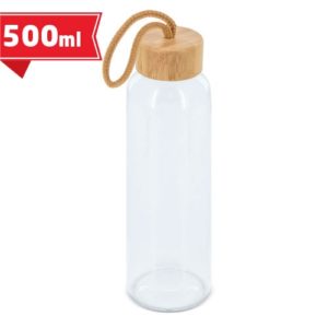 comprar Botella cristal tapon bambu "blis" | Botellas