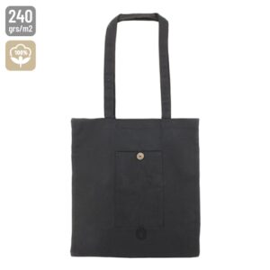 comprar Bolsa de algodon plegable con bolsillo "nadia" | Bolsas y compra>Bolsas de algodón