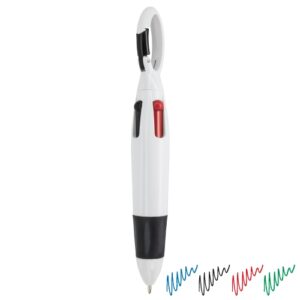 comprar Boligrafo 4 colores con mosquetón "kleur" | Escritura>Bolígrafos especiales