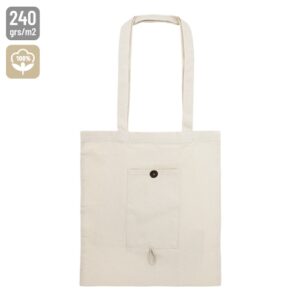 comprar Bolsa de algodon plegable con bolsillo "nadia" | Bolsas y compra>Bolsas de algodón