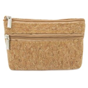 comprar Monedero corcho doble cremallera "natur" | Congresos